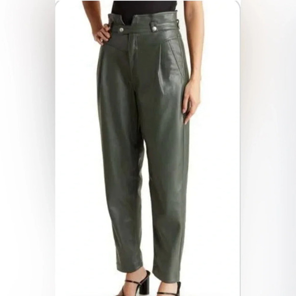 BlankNYC Green “As You Said” Faux Leather Pants Sold at Revolve - Picture 3 of 4